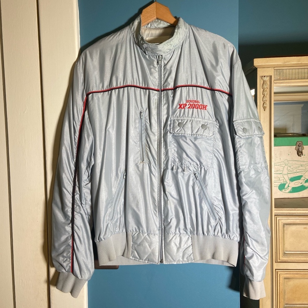Vintage Silver XP 2000H Jacket with Red Accents
